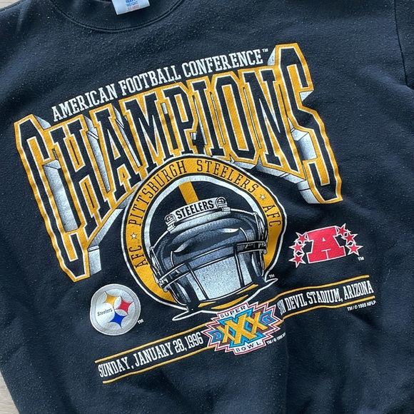 Vintage Pittsburgh Steelers Sweatshirt Super Bowl XXX - Picture 2 of 6
